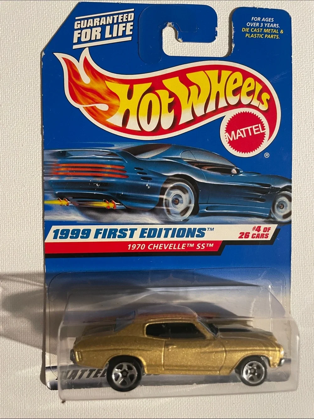 Hot Wheels Mattel 1999 First Editions 1970 Chevelle SS - Gold